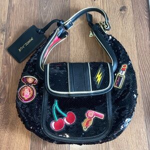 Betsey Johnson sequin shoulder bag. All That Glitters Handbag